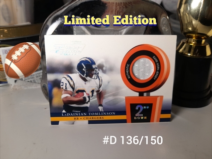 2002 LaDanian Tomlinson 2nd Down #D 136/150 Game Jersey