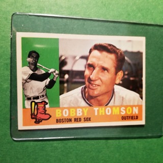 1960 - TOPPS MINT BASEBALL - CARD NO - 153 -  BOBBY THOMSON - RED SOX