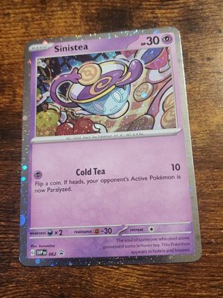 Pokemon Sinistea Promo holo card 062