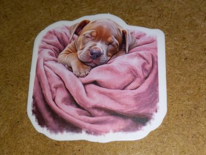 Dog Cute one small vinyl sticker no refunds regular mail Win 2 or more get bonus