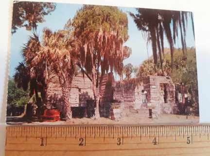 Braden Castle, Bradenton, Florida VINTAGE Used Postcard