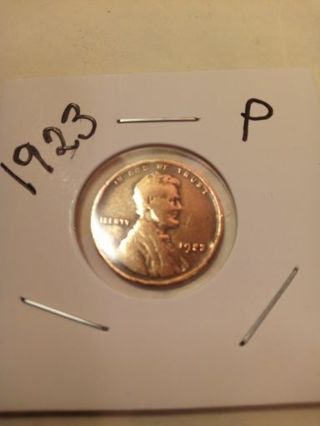 1923-P COPPER LINCOLN WHEAT PENNY'. HIGH BIDDER WINS