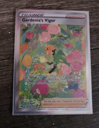 Gardenia's Vigor Pokemon holo Trainer card 