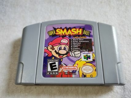 Super smash bros Nintendo 64 + 7 NES games