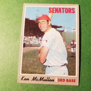 1970 - TOPPS BASEBALL CARD NO. 420 - KEN McMULLEN - SENATORS