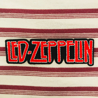 Led Zeppelin Iron-On Patch Red Letters Logo