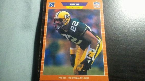 1989 NFL PRO SET MARK LEE. GREEN BAY PACKERS FOOTBALL CARD# 132