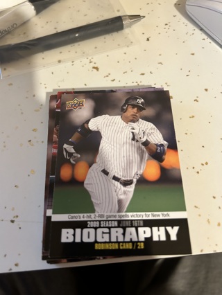 2010 upper deck biography robinson cano