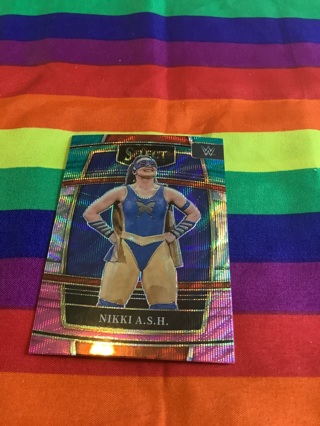 WWE Select Panini 2022 Collectible Wrestling Card #54 Nikki A.S.H. Prizm