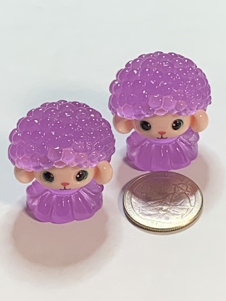 LAMBS~#8~PURPLE~SET OF 2 LAMBS~GLOW IN THE DARK~FREE SHIPPING!