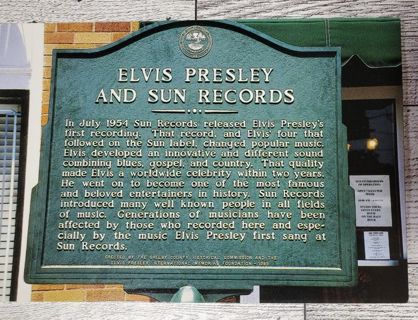 Elvis & Sun Records Postcard