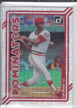 Lou Brock 2023 Panini Donruss Dominators Vector St. Louis Cardinals