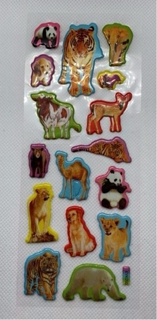 Puffy Animal Stickers 