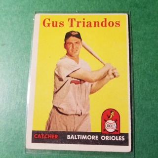 1958 - TOPPS BASEBALL CARD NO. 429 - GUS TRIANDOS - ORIOLES