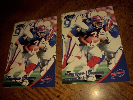 Two Card Lot football  veteran bills running back Thurman Thomas 