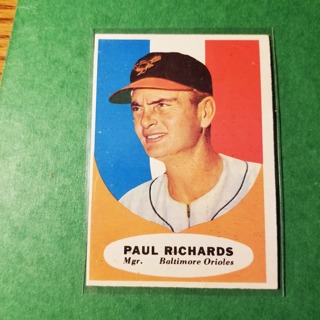 1961 - TOPPS BASEBALL CARD NO. 131 - PAUL RICHARDS MGR. - ORIOLES