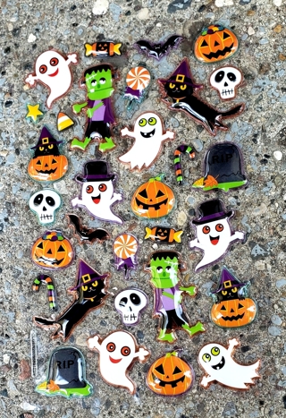 HALLOWEEN POP UP STICKERS STYLE 1