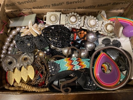  2 LBS Lot of Broken Jewelry for Craft 