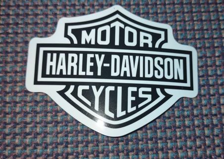 Harley-Davidson motorcycle laptop sticker, helmet , tool box