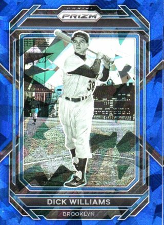 2023 Panini Prizm Dick Williams Blue Ice