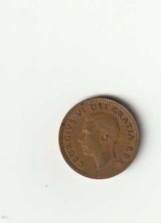 1949 Canadian One Cent Penny Coin