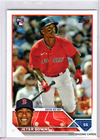 Jeter Downs, 2023 Topps Series One ROOKIE Card.#165, Boston Red Sox, (LB3)