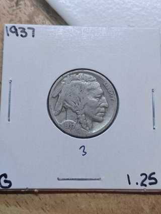1937 Buffalo Nickel! 38.3