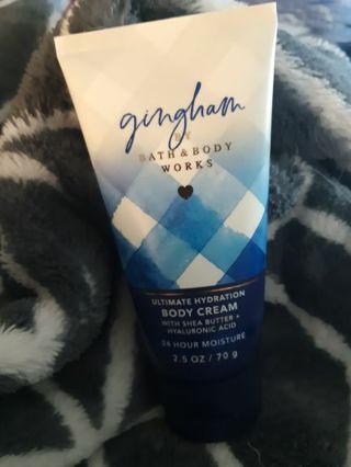 BBW gingham body cream