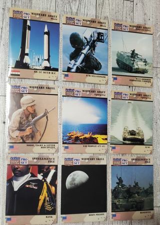 18 Desert Storm Cards