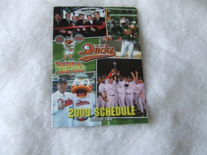 2009 Long Island Ducks Minor Baseball Pocket Schedule 