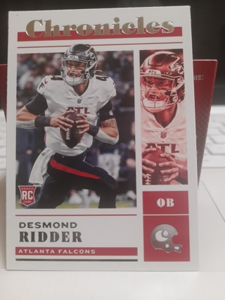 2022 Desmond Ridder ROOKIE Panini Chronicles Falcons