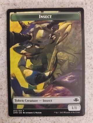 Magic the Gathering Dominaria Remastered Insect Token Creature card New in Sleeve