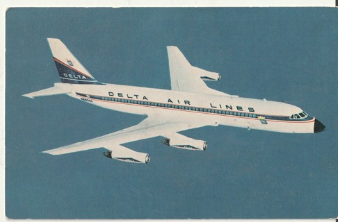 Vintage Unused Postcard: e: Delta Air Lines