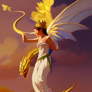 Listia Digital Collectible: Golden Dragon Fairy