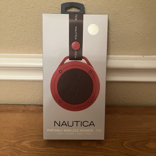 ⛄ New Nautica Portable Bluetooth Wireless Speaker S20 - Red