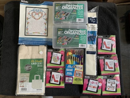 NICE LOT OF BRAND NEW CROSS STITCH ITEMS~LOT #1~PLEASE READ DESCRIPTION~FREE SHIPPING!