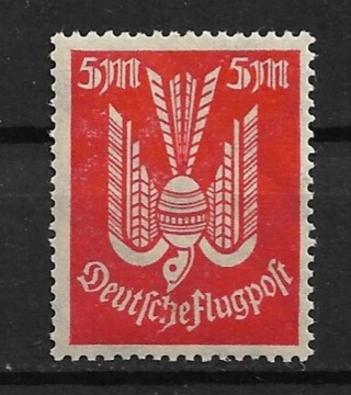 1922 Germany ScC11 5m Carrier Pidgeon MNH