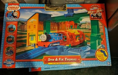 Thomas and Friends Track Master Train Set Hero Rails as Seen on DVD. Spin and Fix Thomas Set