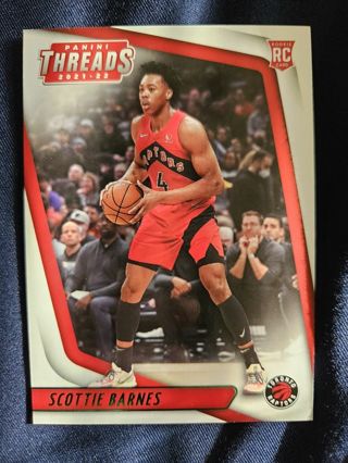 2021-22 Panini Chronicles Threads Green Rookie Scottie Barnes