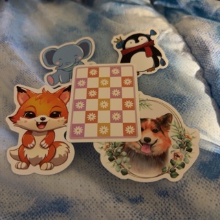 5 cute stickers 