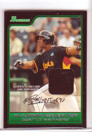 Wladimir Balentien, 2006 Bowman RELIC Baseball Card #FG22, Chicago White Sox, (L2