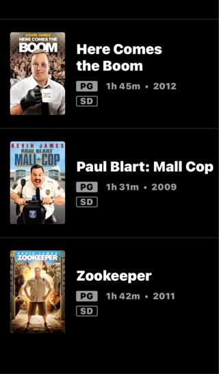 HERE COMES THE BOOM, PAUL BLART: MALL COP, ZOOKEEPER SD MOVIES ANYWHERE CODE ONLY