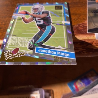 2023 panini donruss the rookies Jonathan mingo rookie football card 