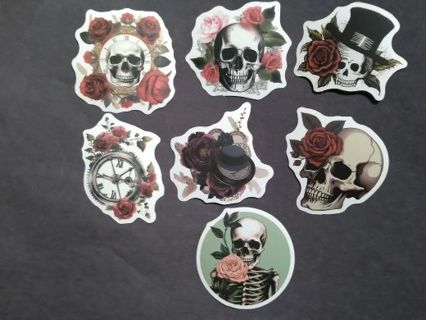 7 Vinyl Stickers Gothic