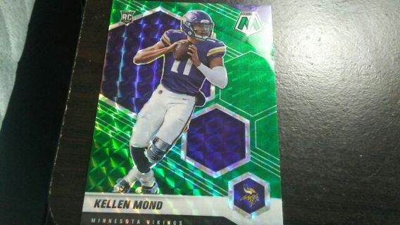 2021 PANINI GREEN/BLUE MOSAIC PRIZM ROOKIE KELLEN MOND MINNESOTA VIKINGS FOOTBALL CARD# 321