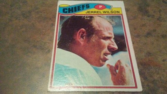 1977 TOPPS JERREL WILSON KANSAS CITY CHIEFS FOOTBALL CARD# 362