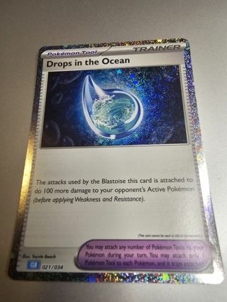 Pokemon Drops in the Ocean 021/034