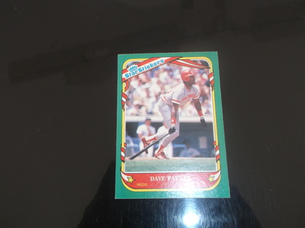 1987 Fleer Star Stickers    Dave Parker   card  #  88   Cincinnati Reds 