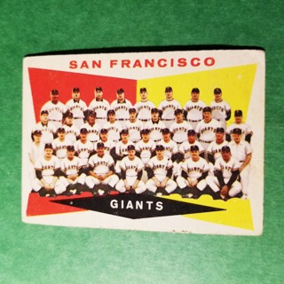 1960 - TOPPS BASEBALL CARD NO. 151 - SAN FRANCISCO TEAM - GIANTS