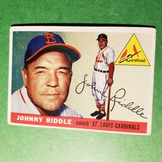 1955 - TOPPS BASEBALL CARD NO. 98- JOHNNY RIDDLE - CARDINALS